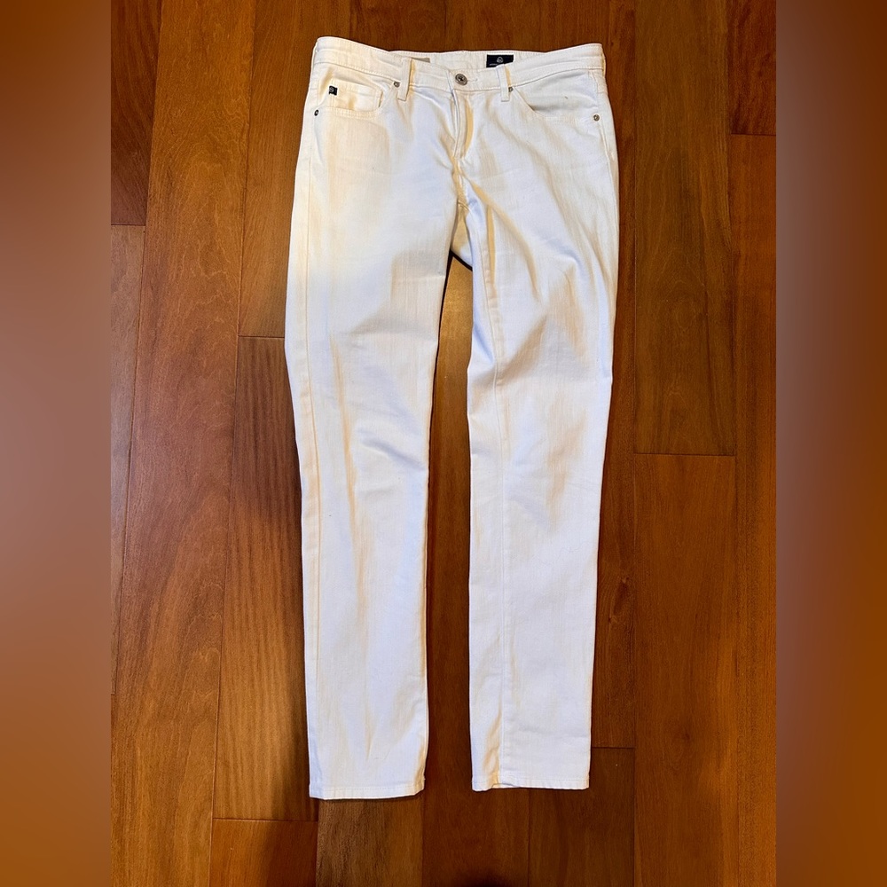 AG women’s white jeans